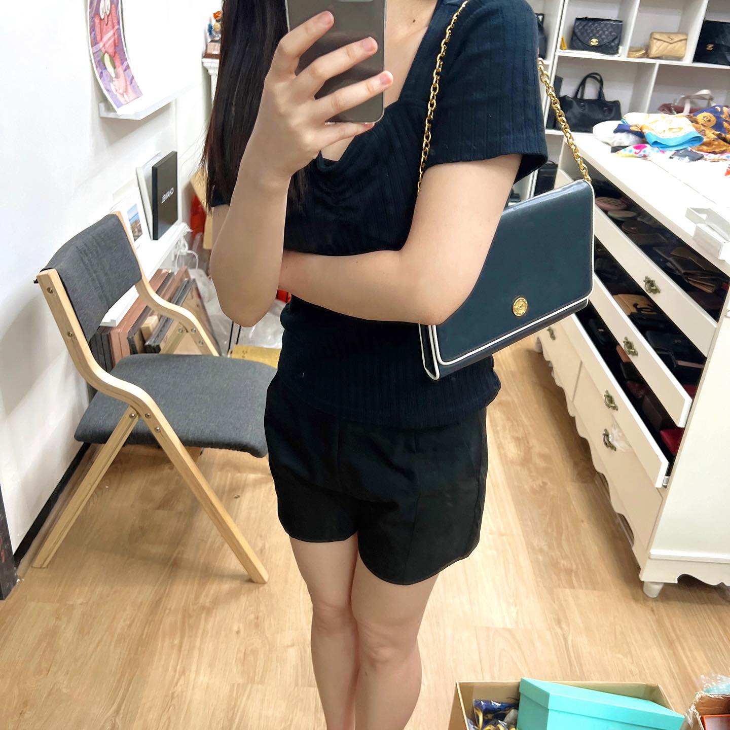 Celine Handbag 金扣斜孭袋