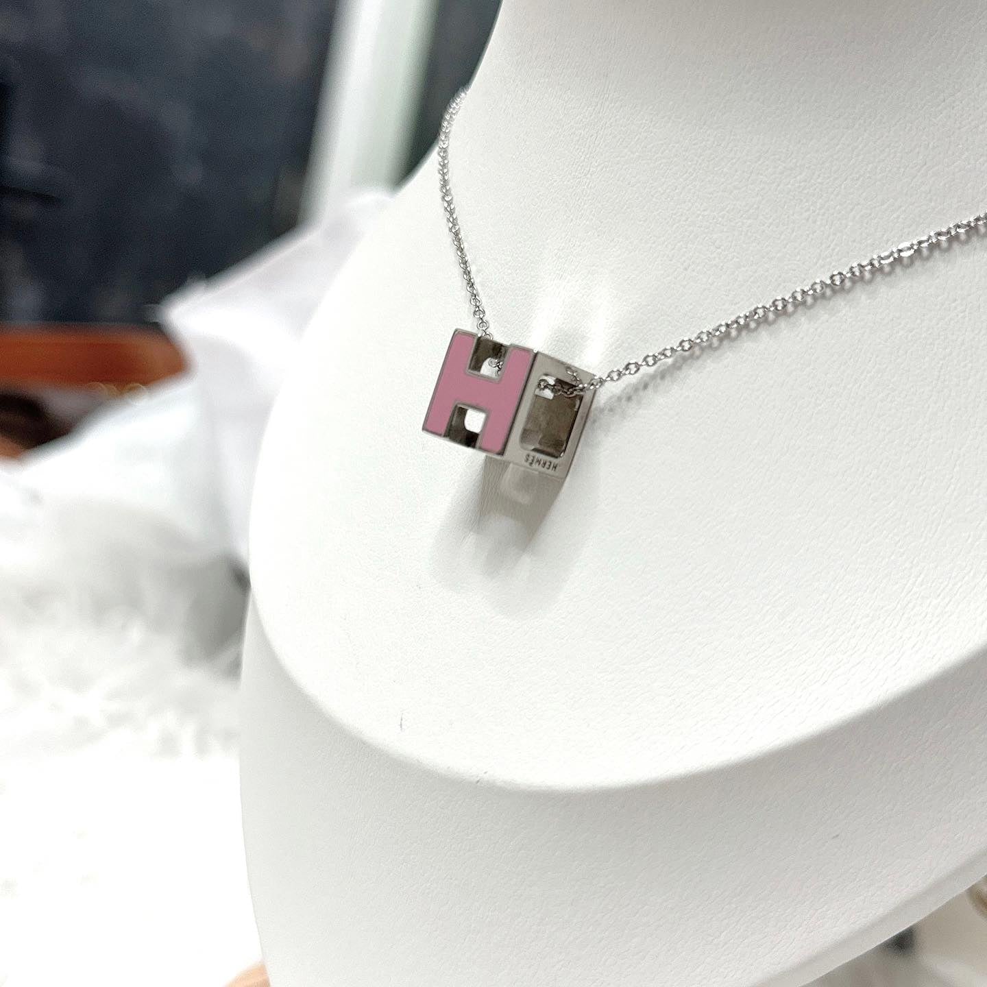 Hermès H cube 頸鍊