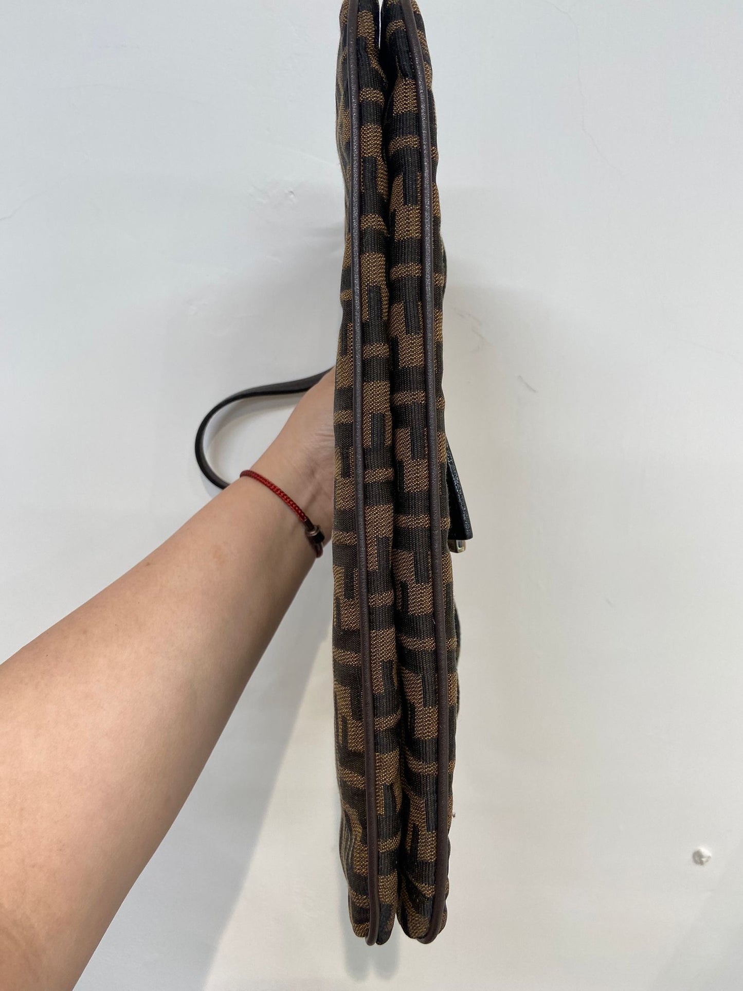 Fendi baguette 雙蓋老花法棍包