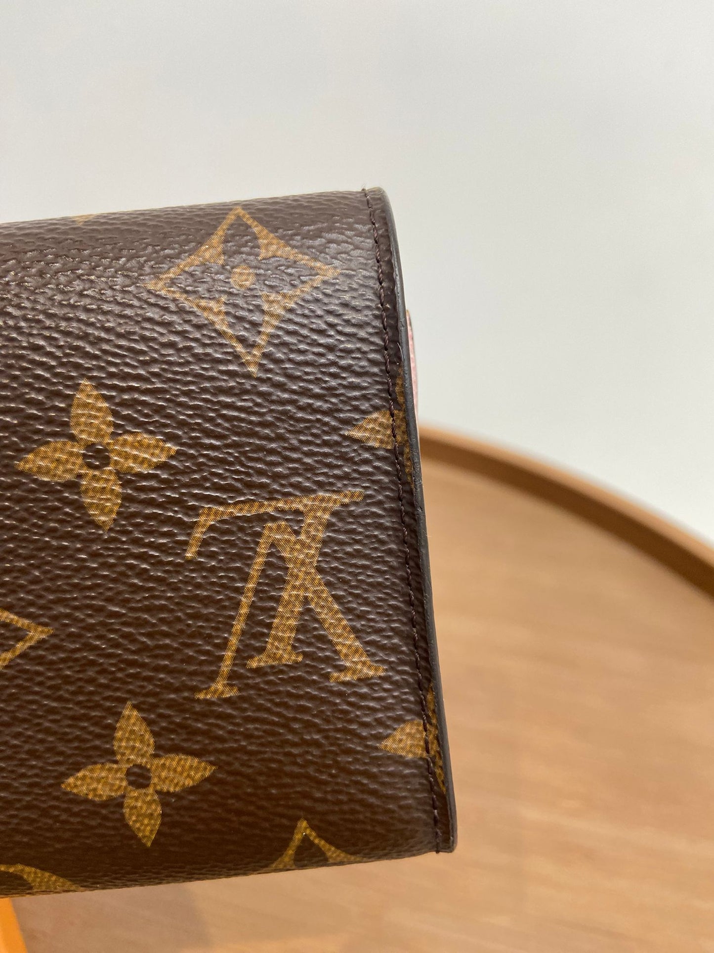 LV 老花三摺短銀包