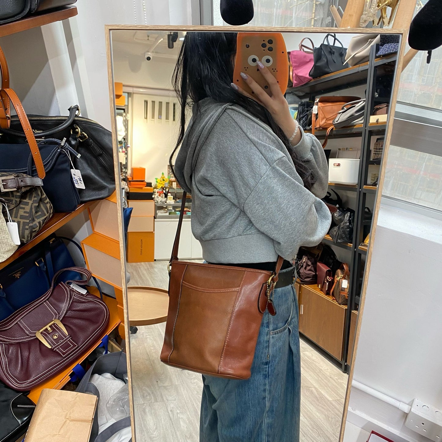 Bally 啡色斜孭袋