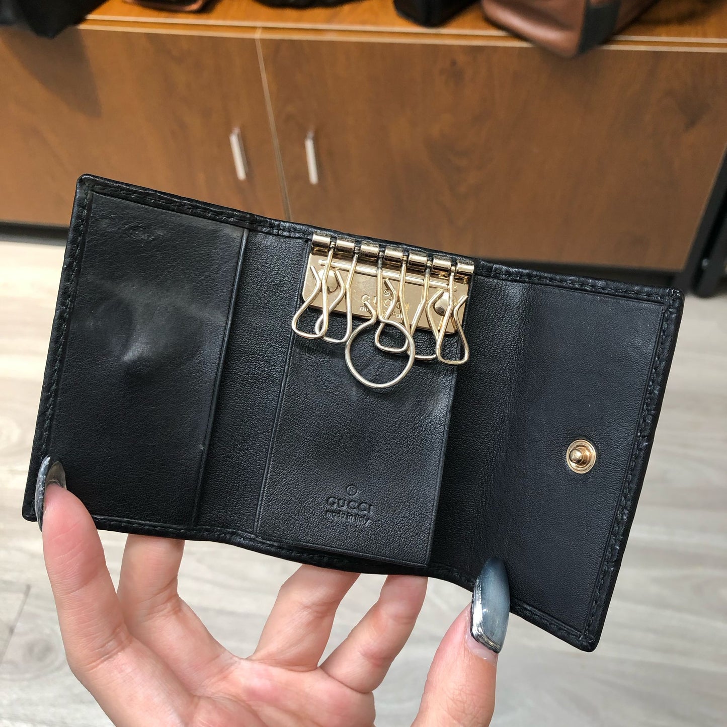 Gucci 黑色鎖匙包