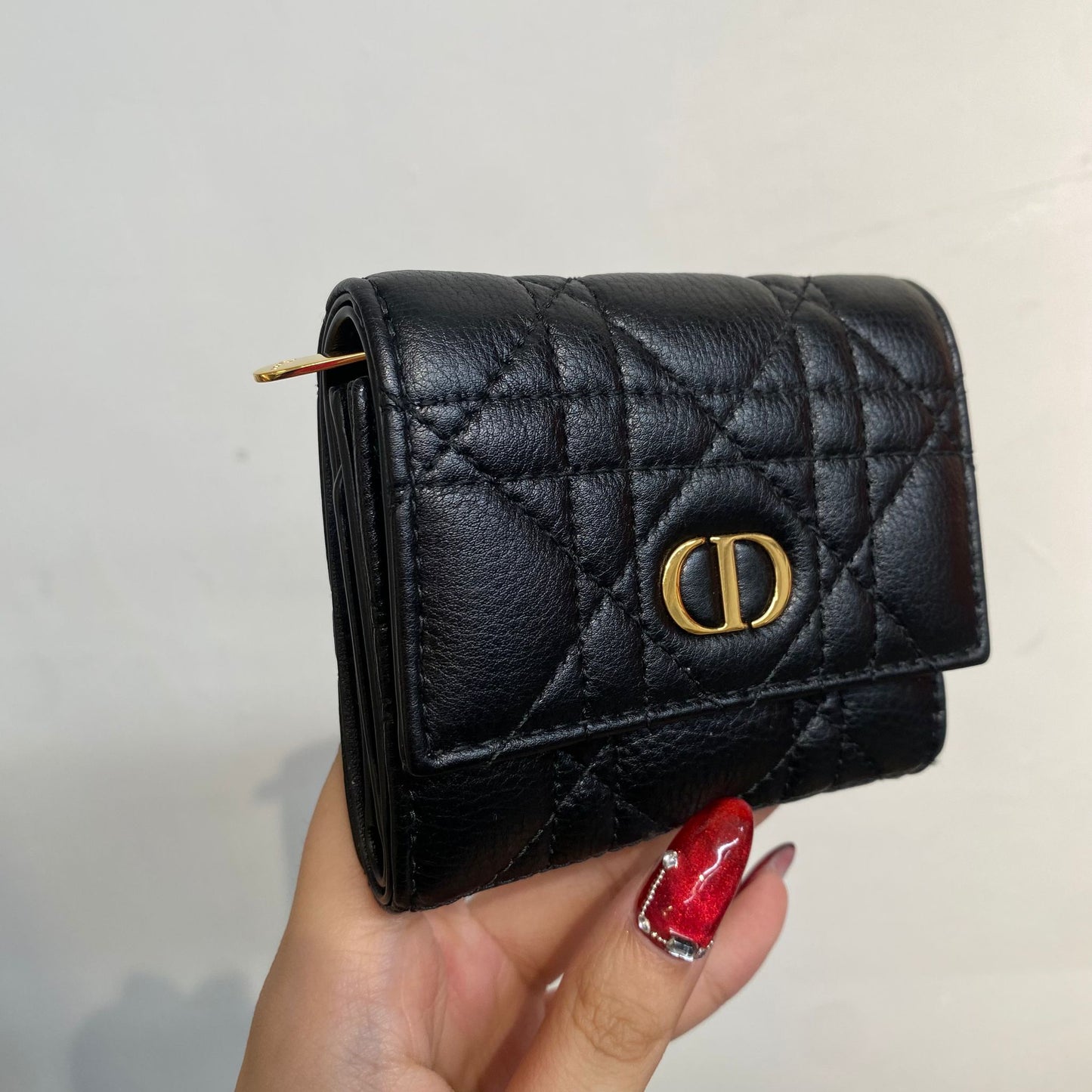 Dior Caro Hibiscus 銀包 有盒有塵袋