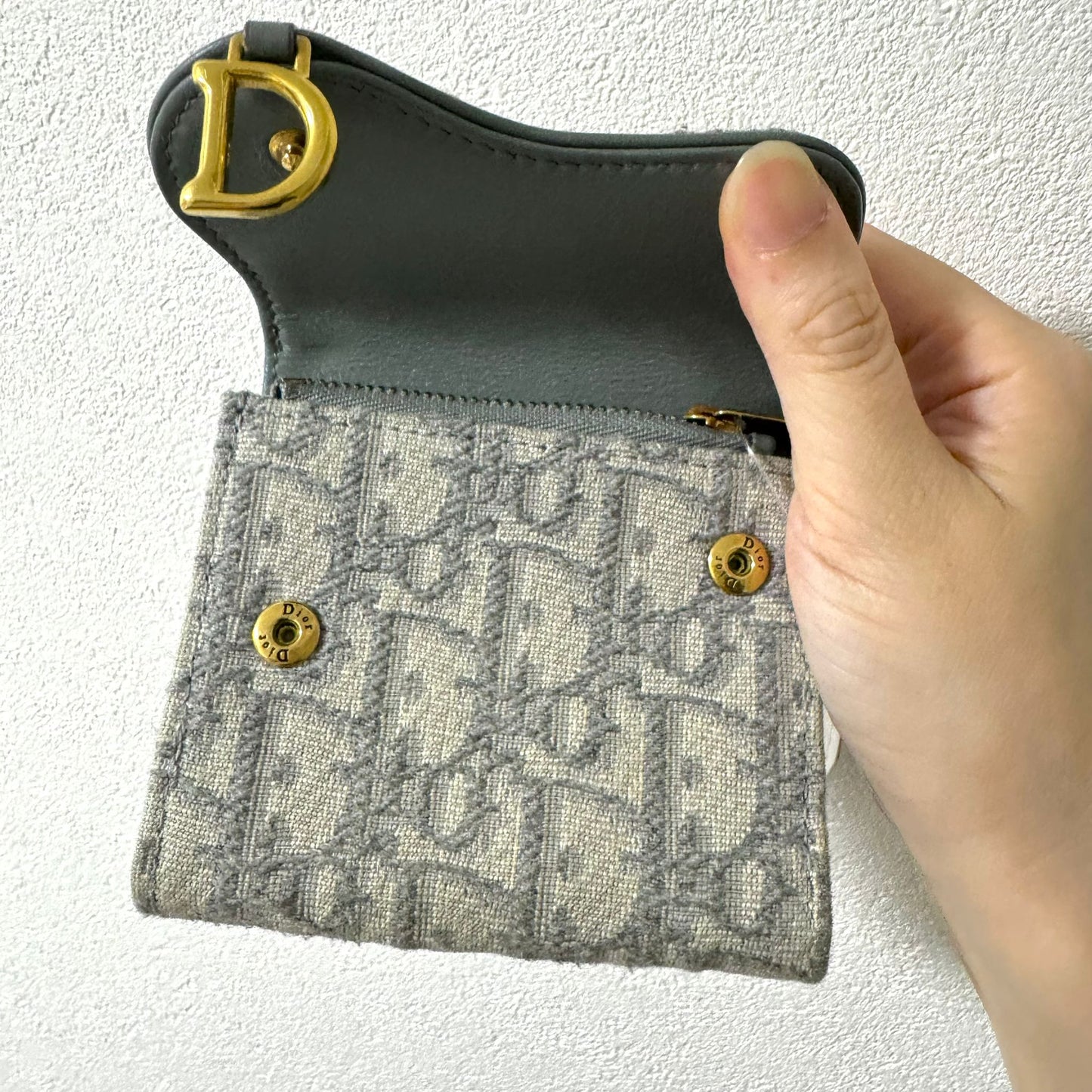 DIOR Saddle Lotus 短銀包