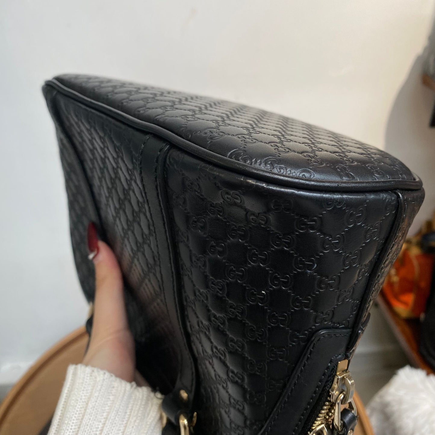 Gucci貝殼包 有塵袋