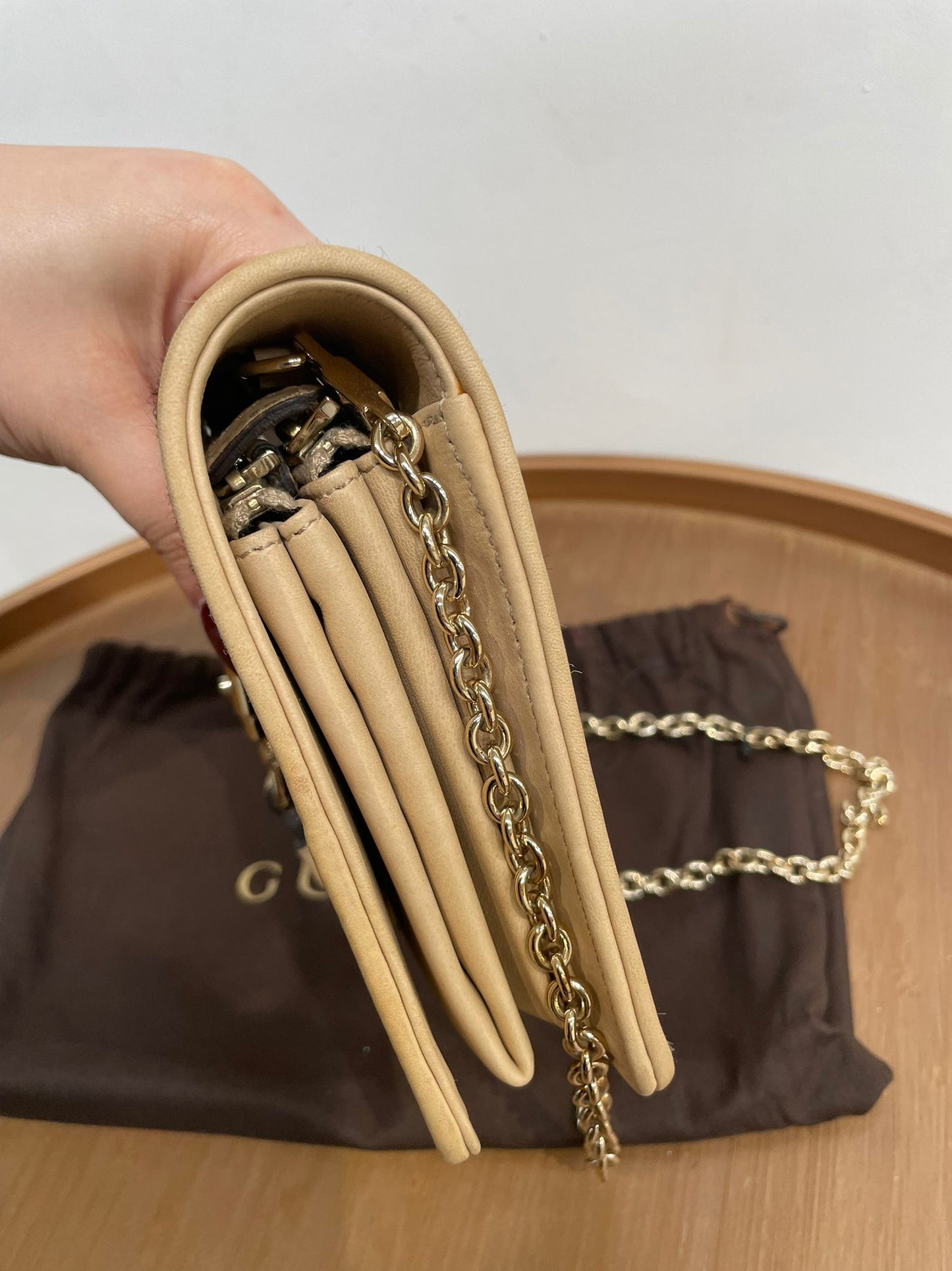 Gucci 皮拼馬毛WOC