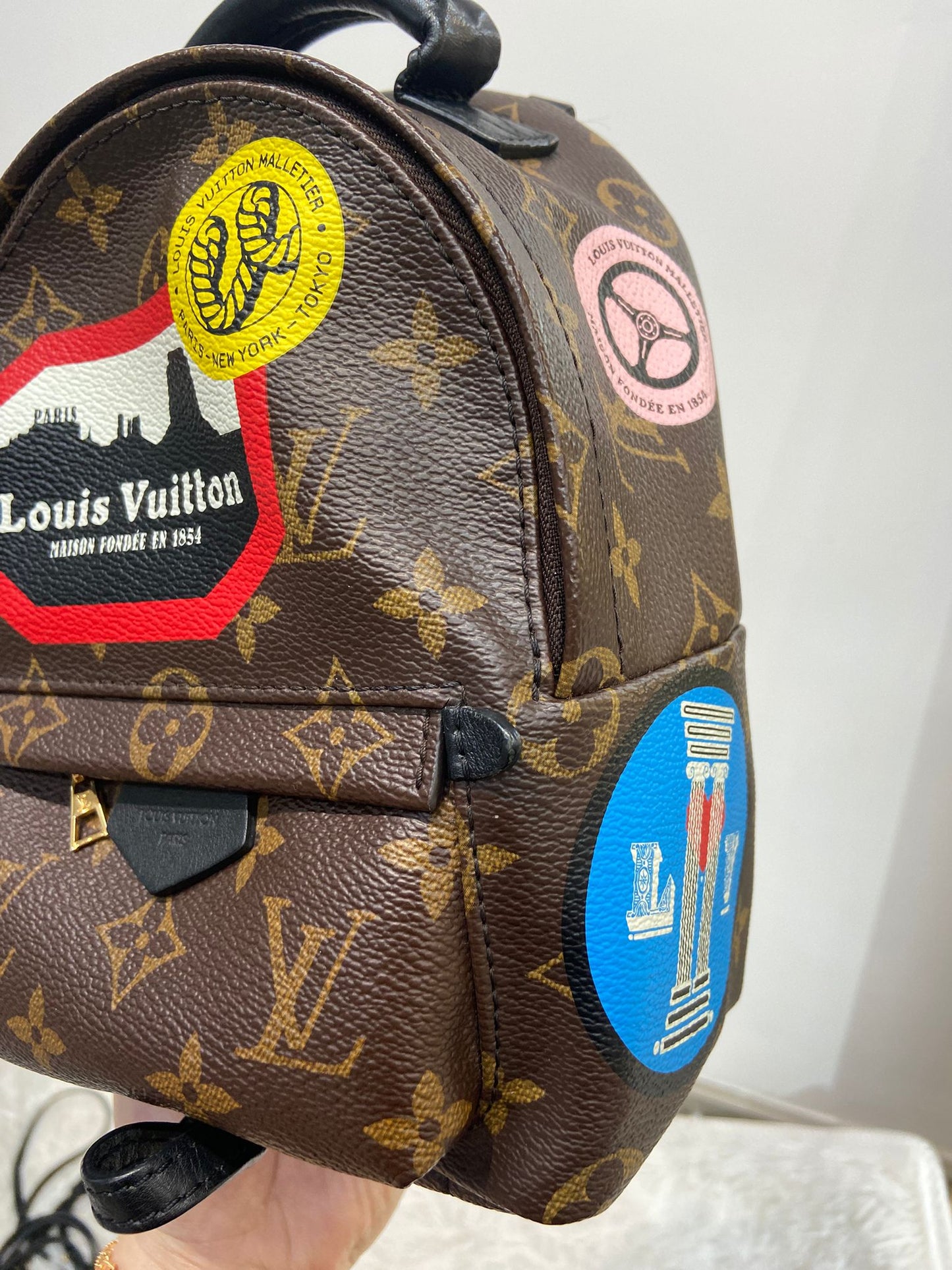 LV Palm Springs Mini 徽章限量版 背囊