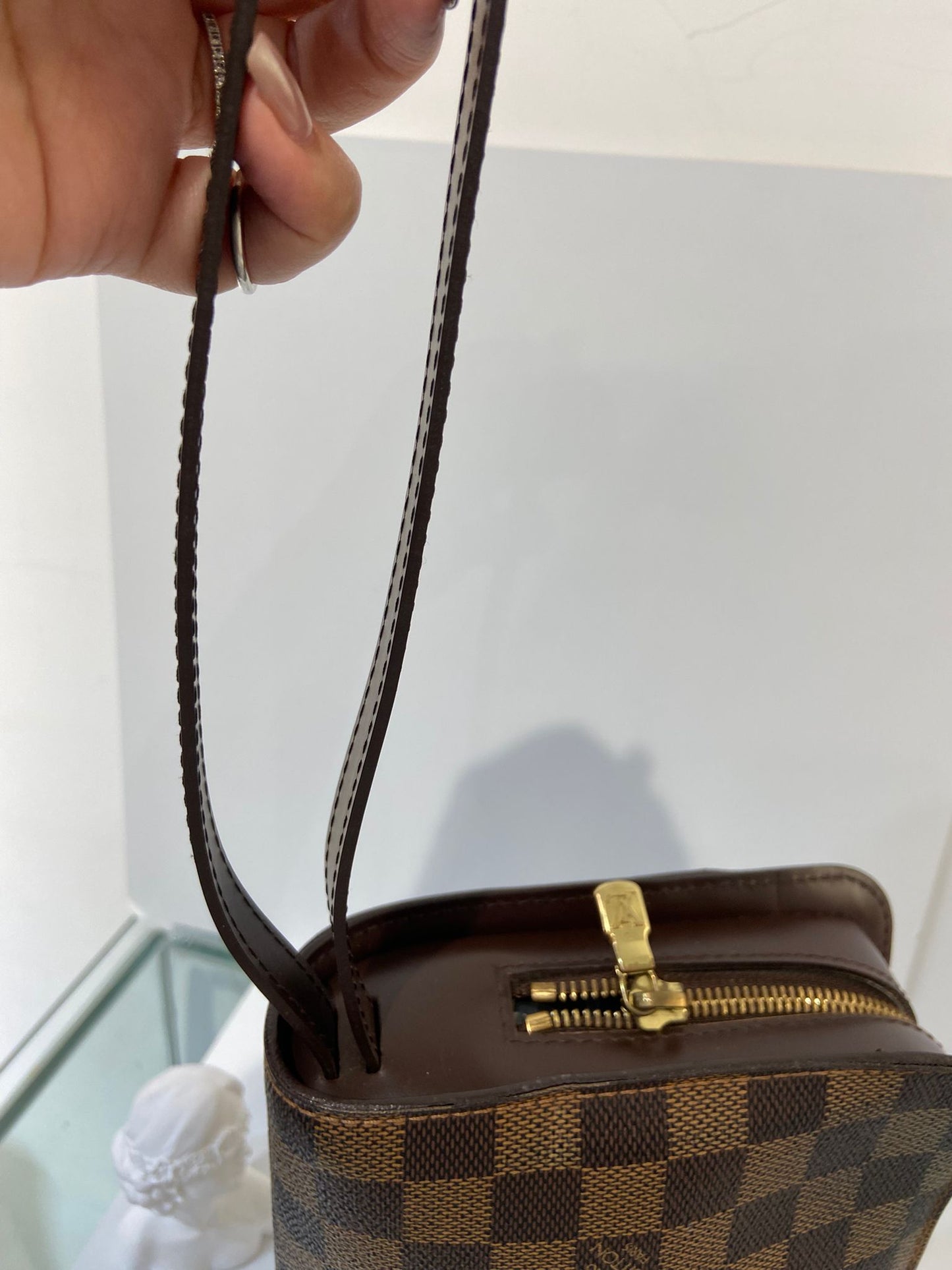 LV Damier Ebene Saint Louis clutch