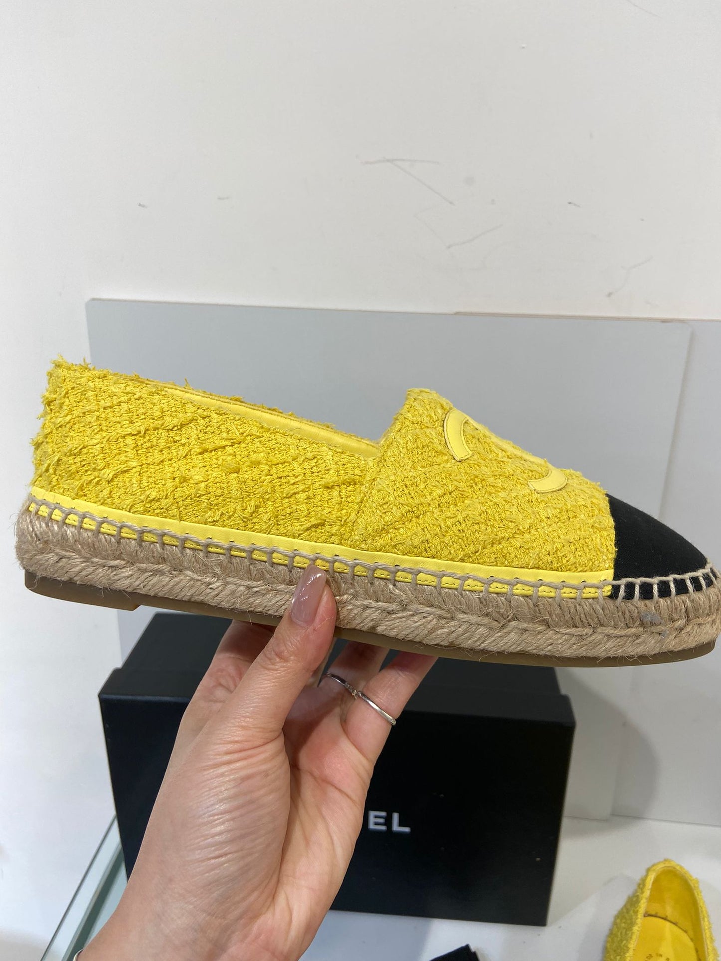 Chanel tweed espadrilles