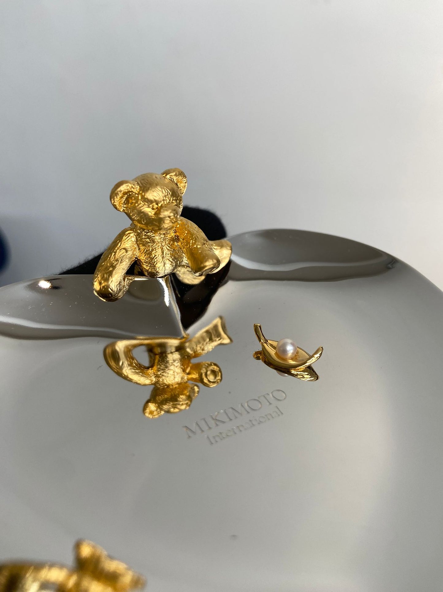Mikimoto 熊仔 心型飾物碟