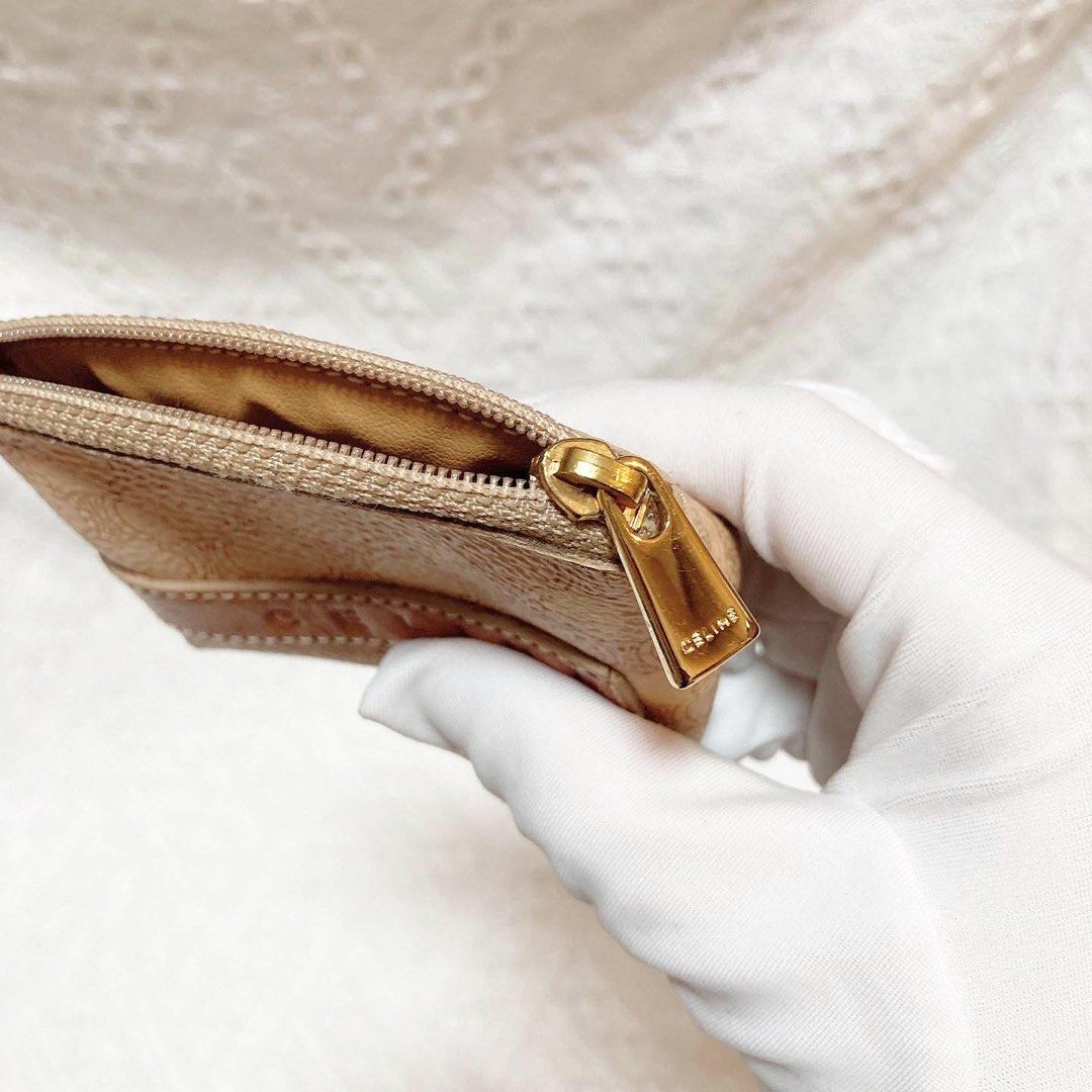 Celine White Maragram Coin Bag 老花白色散紙包