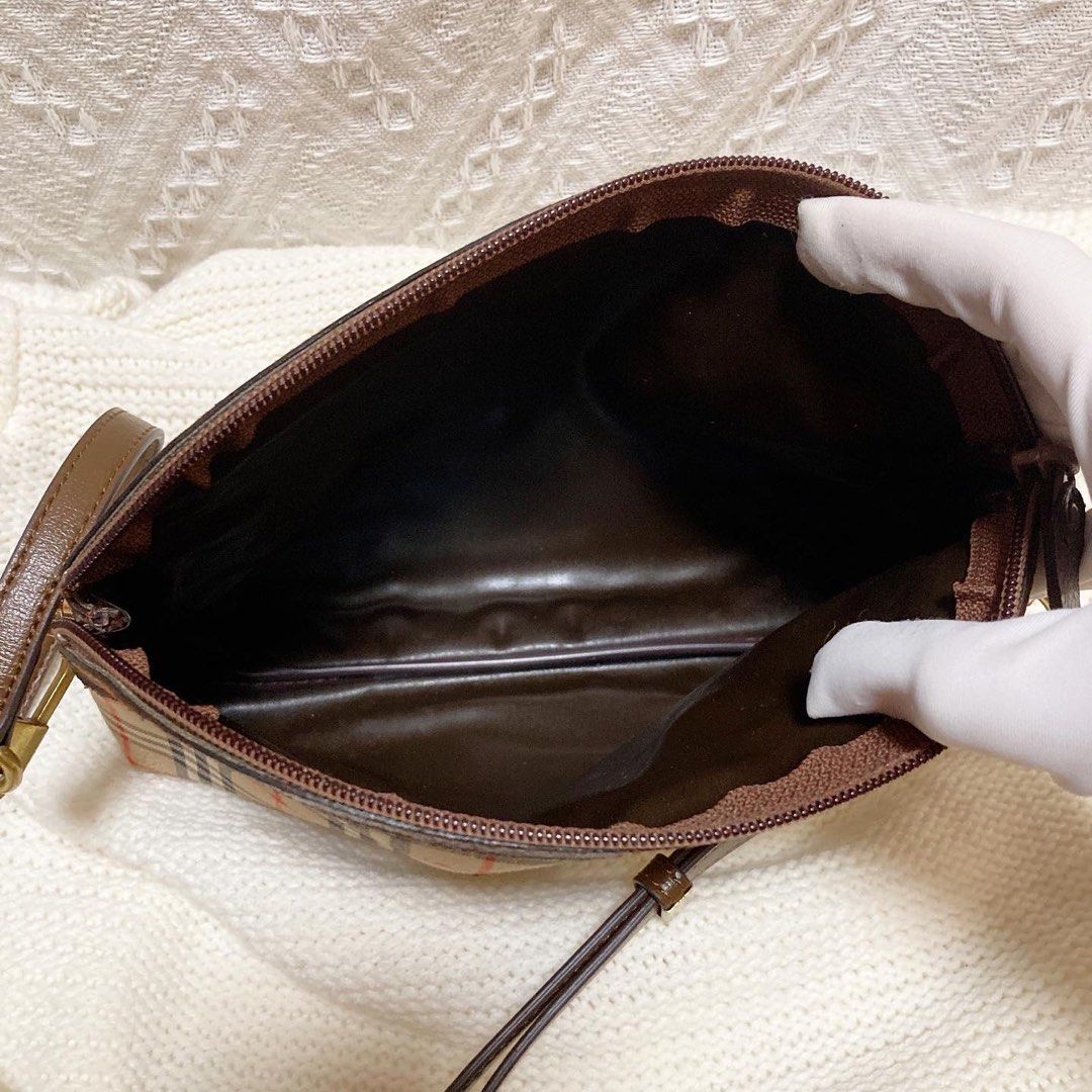 Burberry Vintage Check Pouch 經典格子包 (送新皮帶/鏈帶)