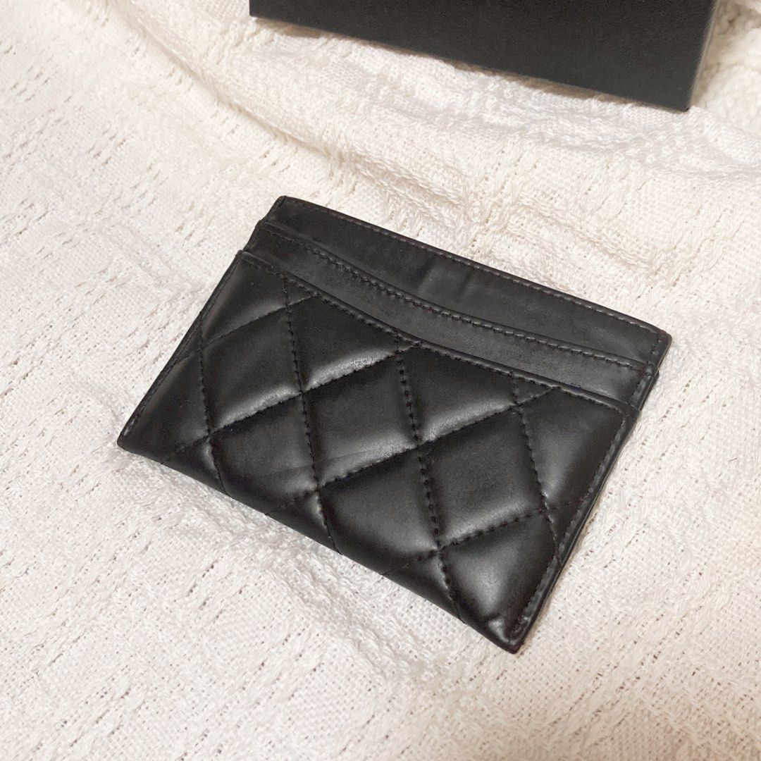 Chanel CC Black Card Holder