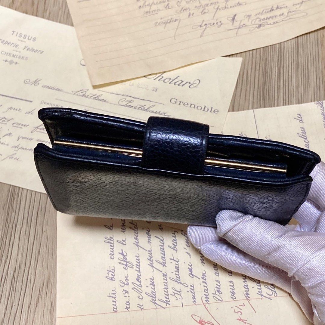 Chanel Vintage Black Wallet 中古牛皮黑色短銀包