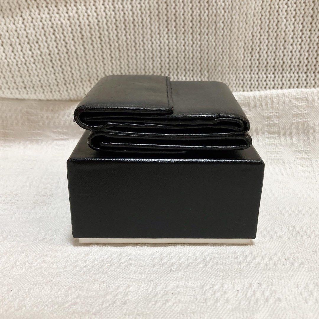 Chanel CC Black Wallet 圓扣CC黑色短銀包