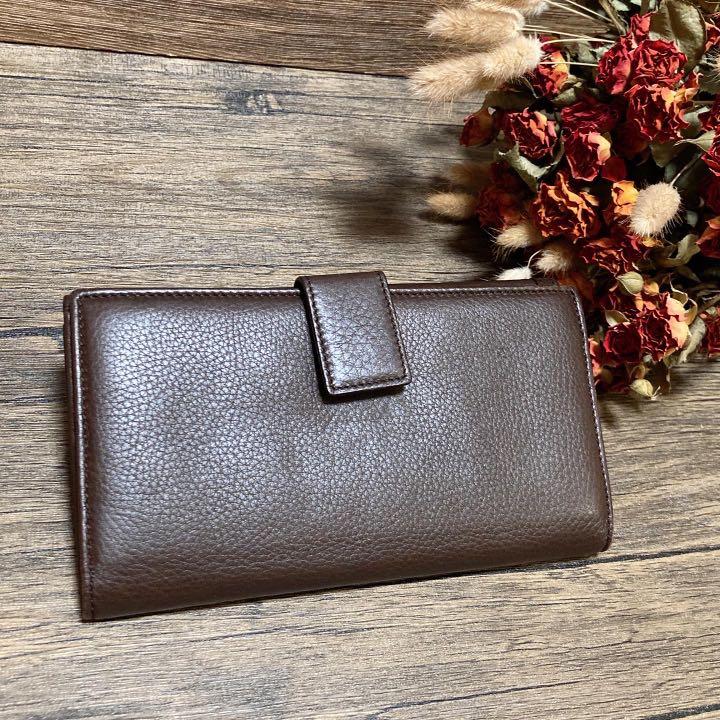 Christian Dior Vintage Long Wallet 銀扣深啡長銀包
