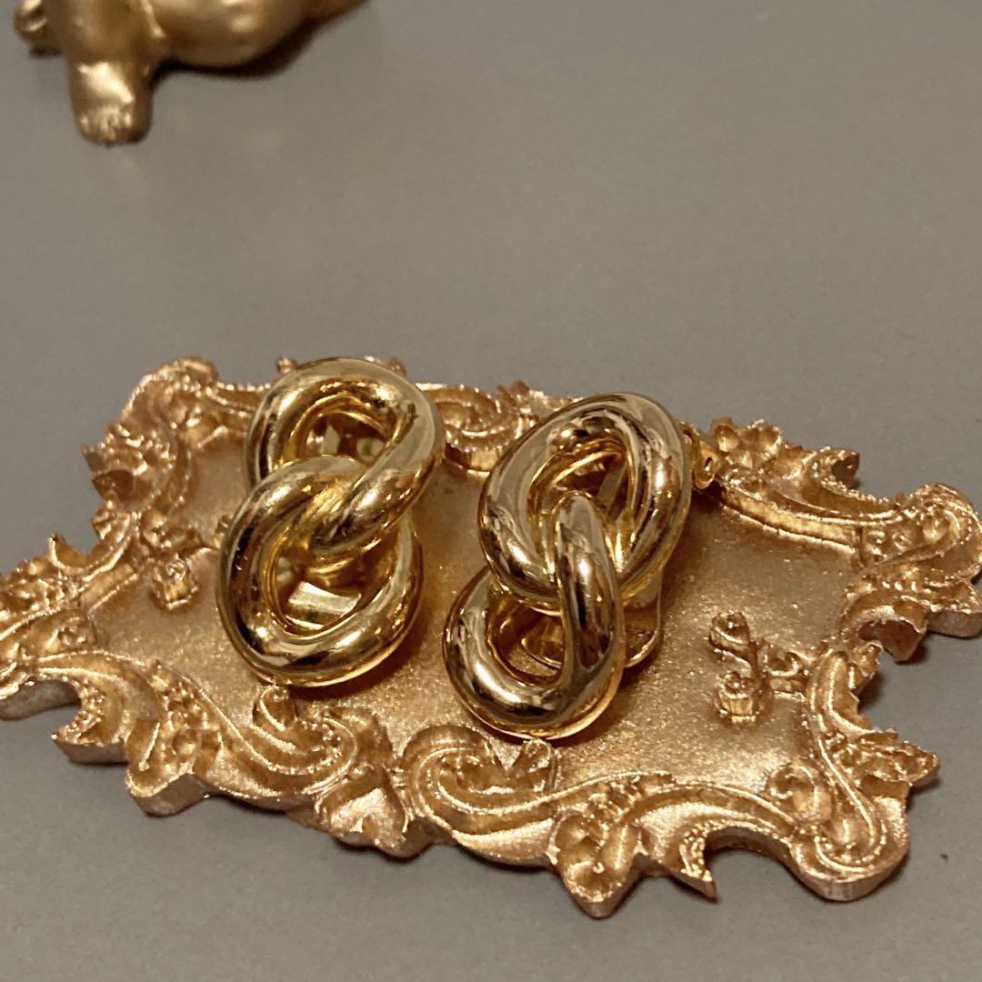Christian Dior Vintage Earrings 中古金耳夾