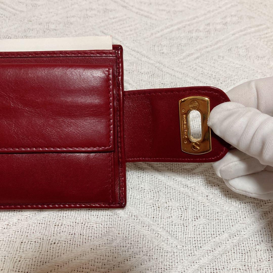 Salvatore Ferragamo Vintage Bifold Red Wallet 金扣兩折紅色銀包