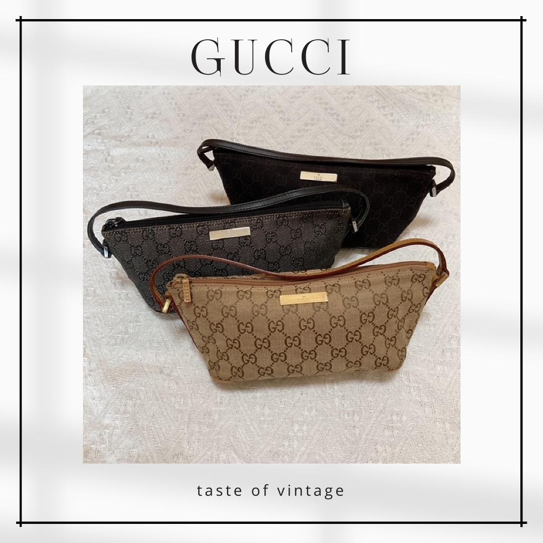 Gucci Boat Pochette GG Canvas Bag 餃子袋