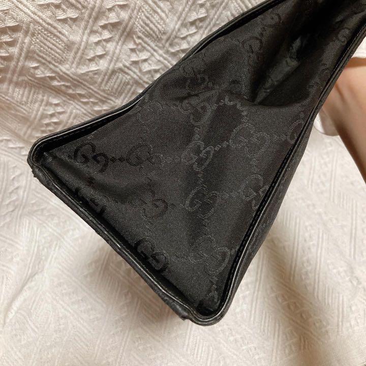 Gucci Bamboo Black Tote Bag 黑色暗花竹柄手挽袋
