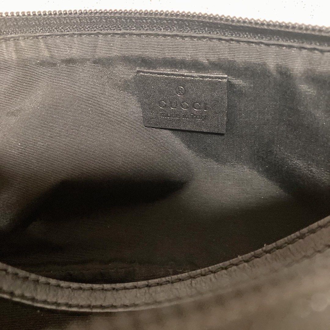 Gucci Boat Pochette GG Canvas Bag (Gray) 灰色餃子袋