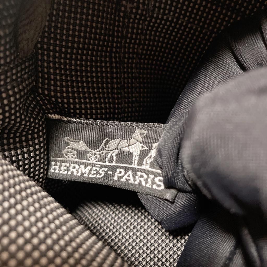 HERMES Herline Canvas MM Tote Bag (Yale Line)