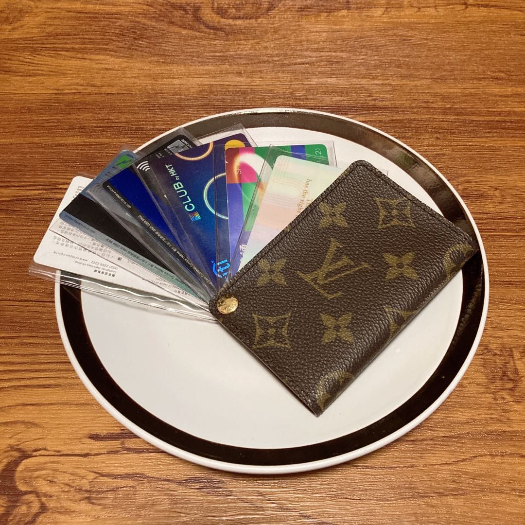 Louis Vuitton Monogram Card Holder Case 金扣老花卡片套