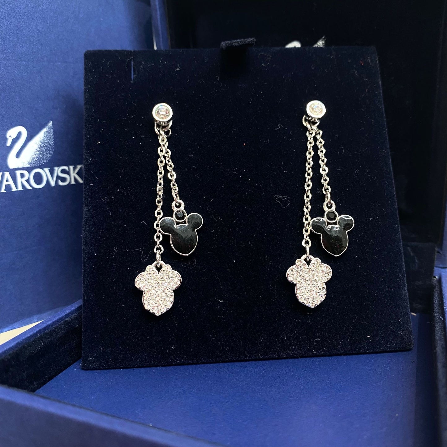 Swarovski 米奇耳環 有盒