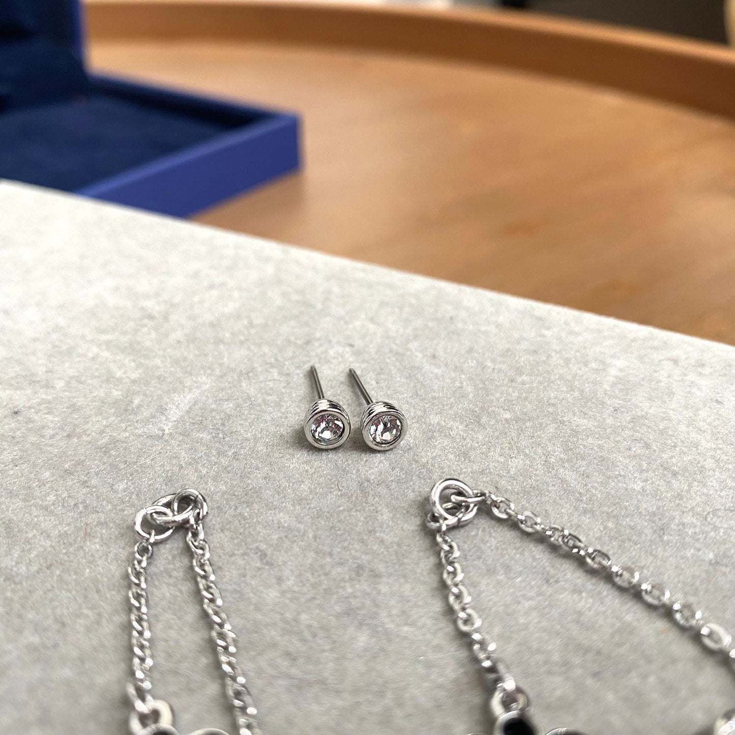 Swarovski 米奇耳環 有盒