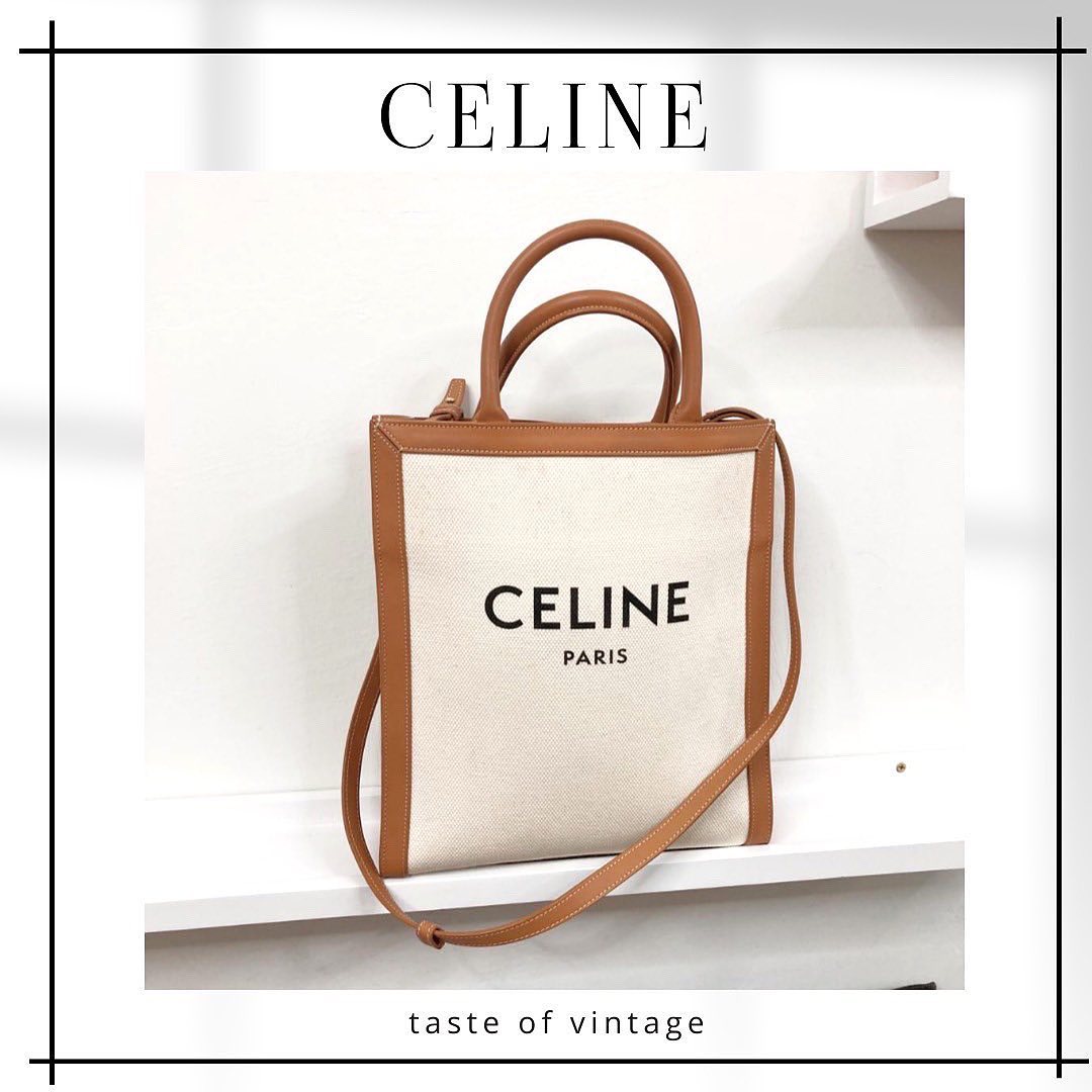 Celine Small Vertical Cabas in Canvas