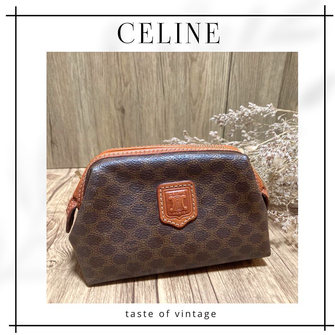 CELINE Macadam Mini Pouch Bag 迷你老花雲朵包 (送新皮帶/鏈帶)