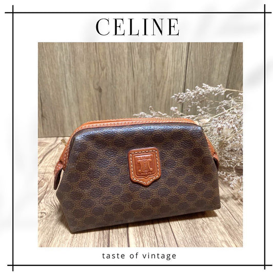 CELINE Macadam Mini Pouch Bag 迷你老花雲朵包 (送新皮帶/鏈帶)