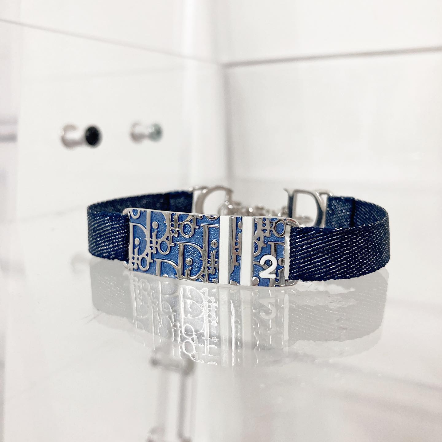 Christian Dior Oblique Tag Bracelet 手帶