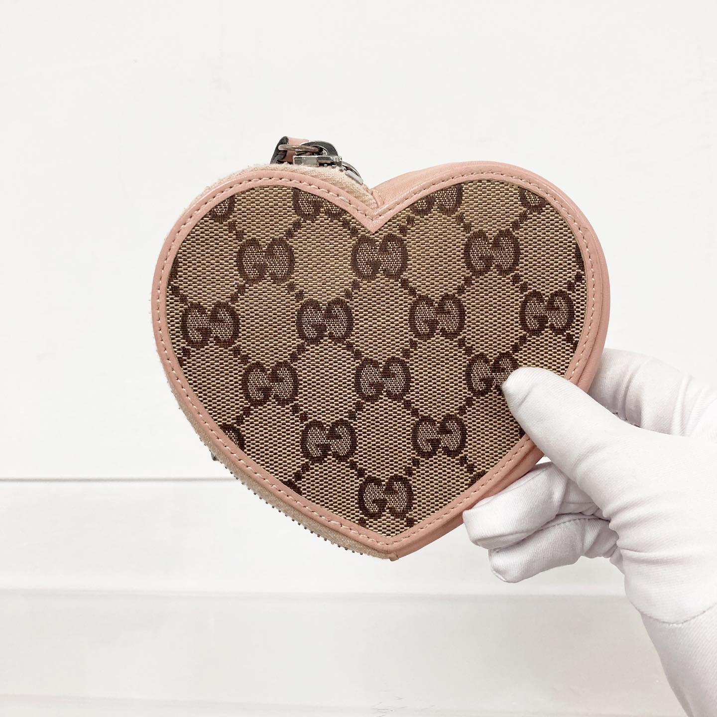 Gucci GG Heart Coin Bag 老花心心散紙包