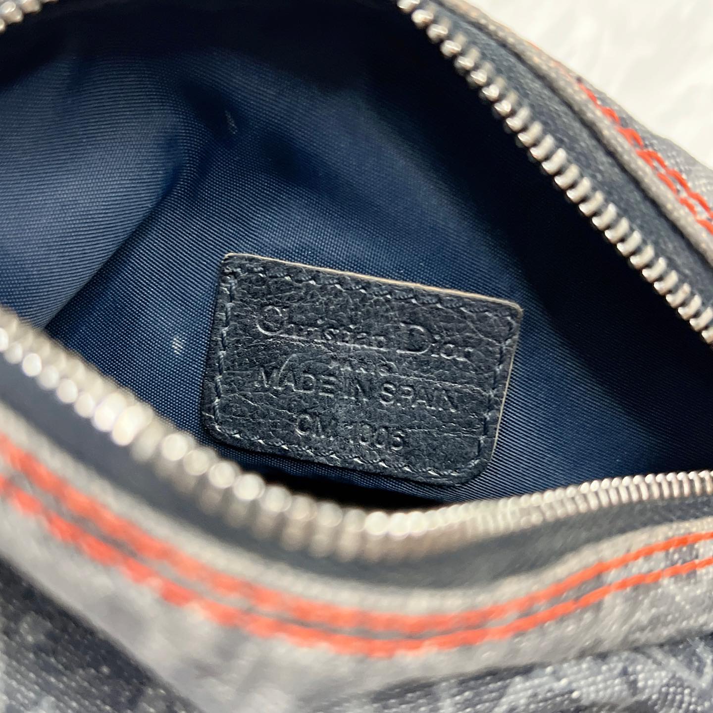 Christian Dior Pouch 牛仔布老花化妝袋