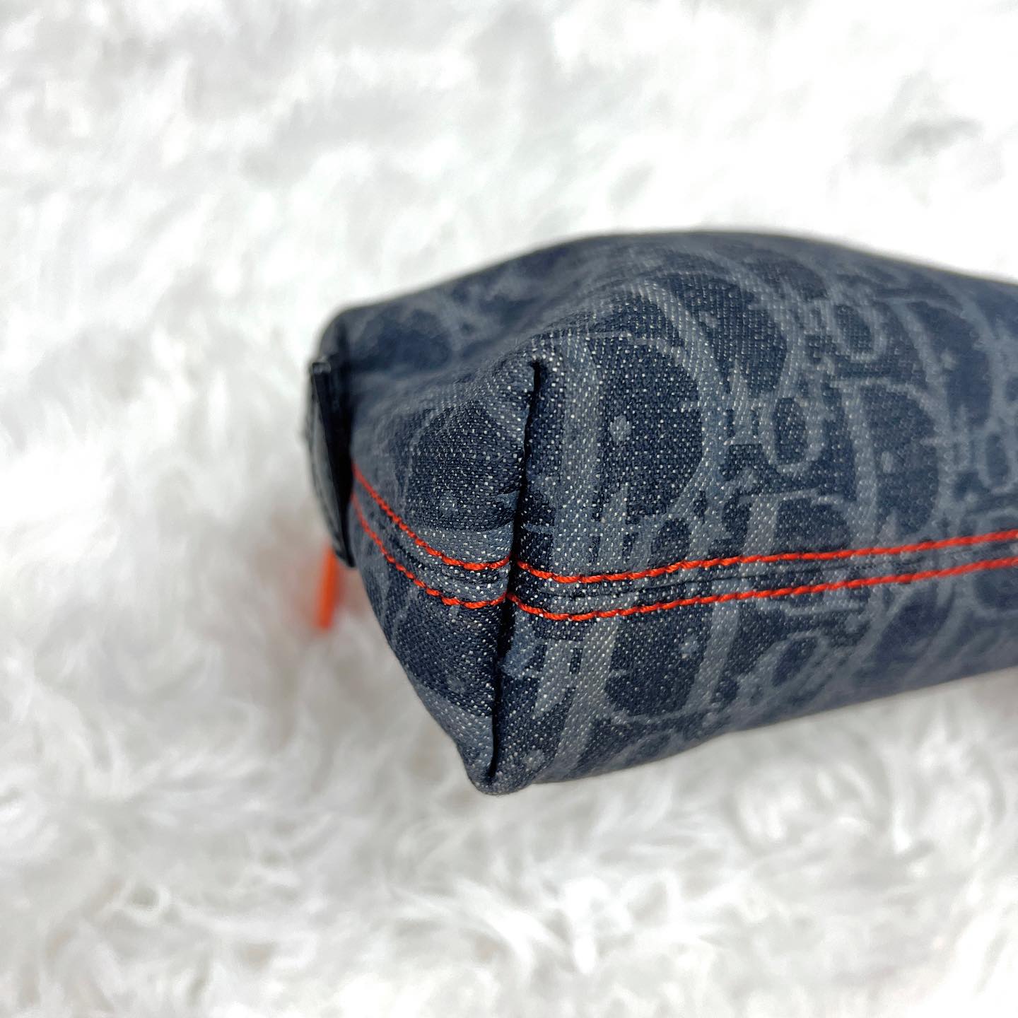 Christian Dior Pouch 牛仔布老花化妝袋