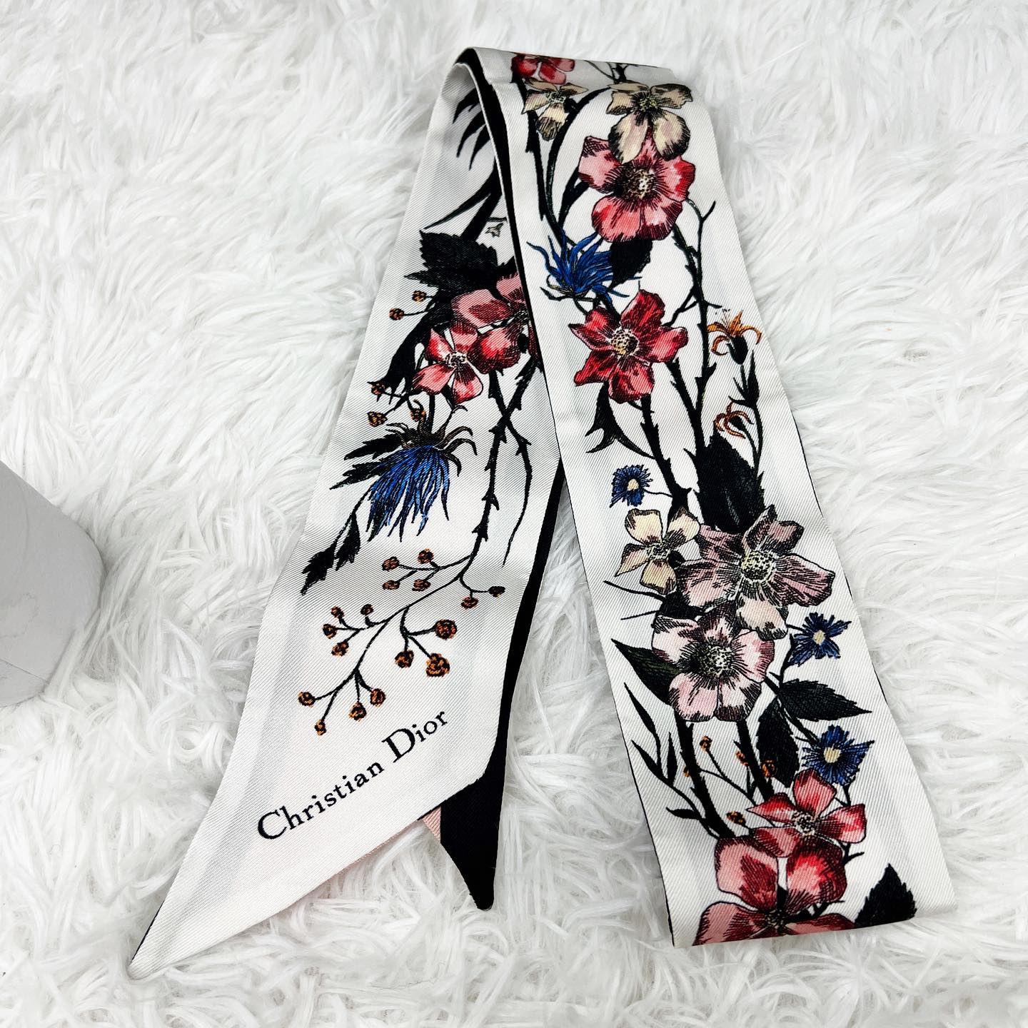 Christian Dior 100% Silk Scarf Twilly 真絲絲巾 連原裝盒