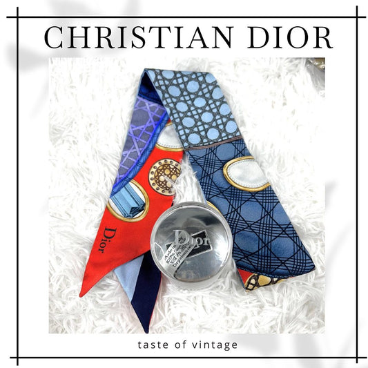 Christian Dior 100% Silk Scarf Twilly 真絲絲巾 連原裝盒