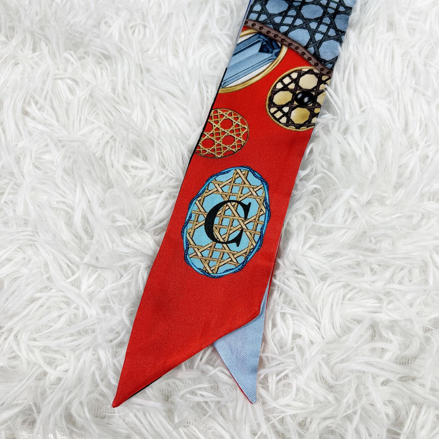 Christian Dior 100% Silk Scarf Twilly 真絲絲巾 連原裝盒