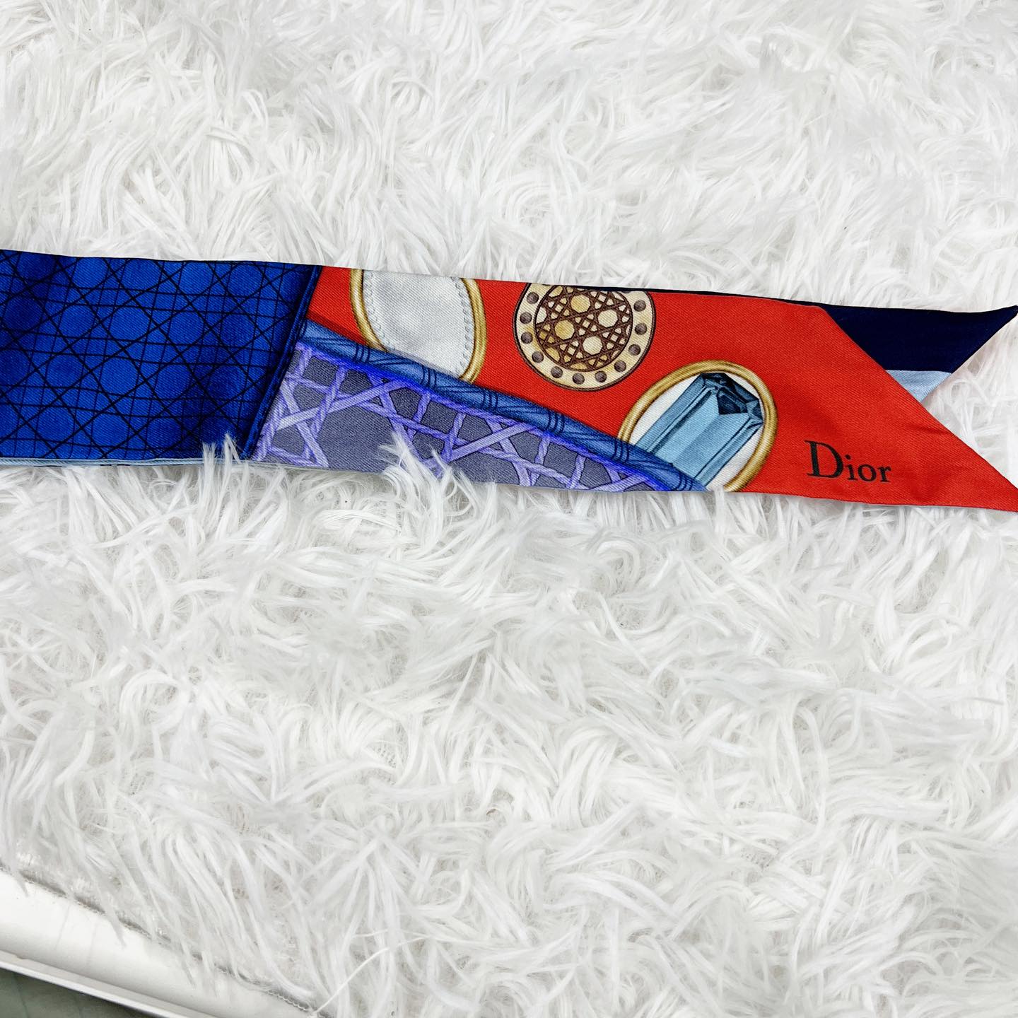 Christian Dior 100% Silk Scarf Twilly 真絲絲巾 連原裝盒