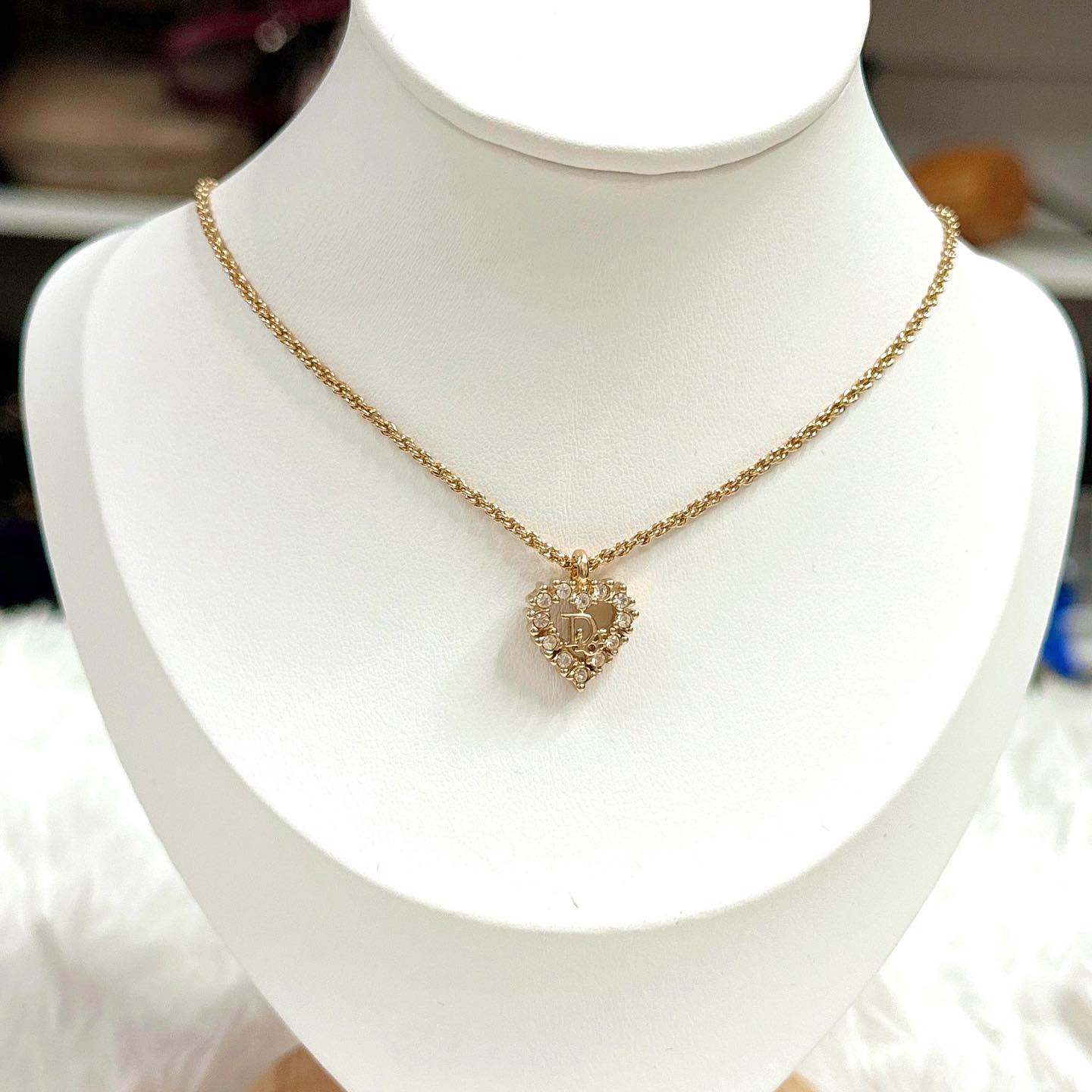 Christian Dior Necklace 心心頸鍊 連原裝盒