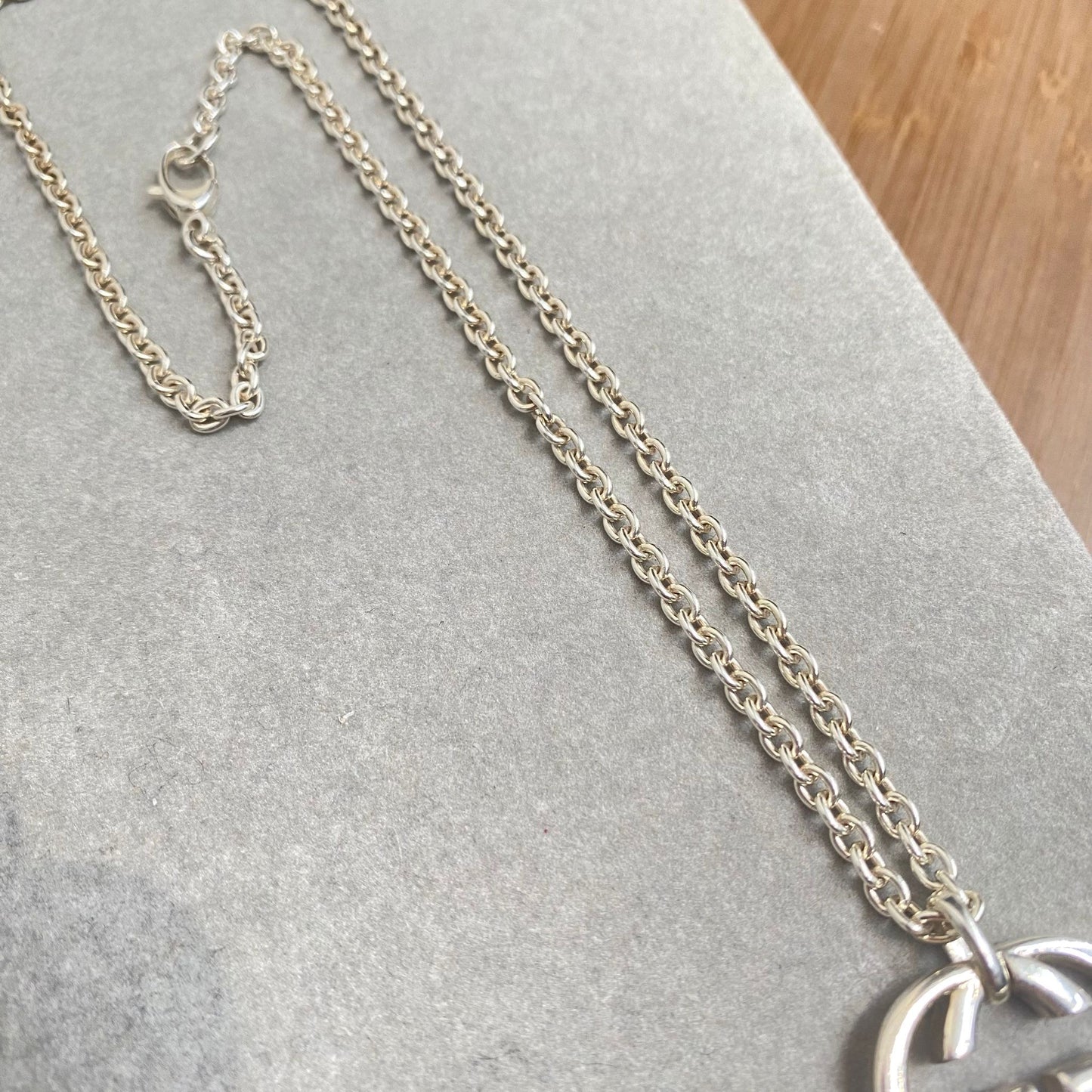 GUCCI 925純銀頸鏈 有盒有塵袋