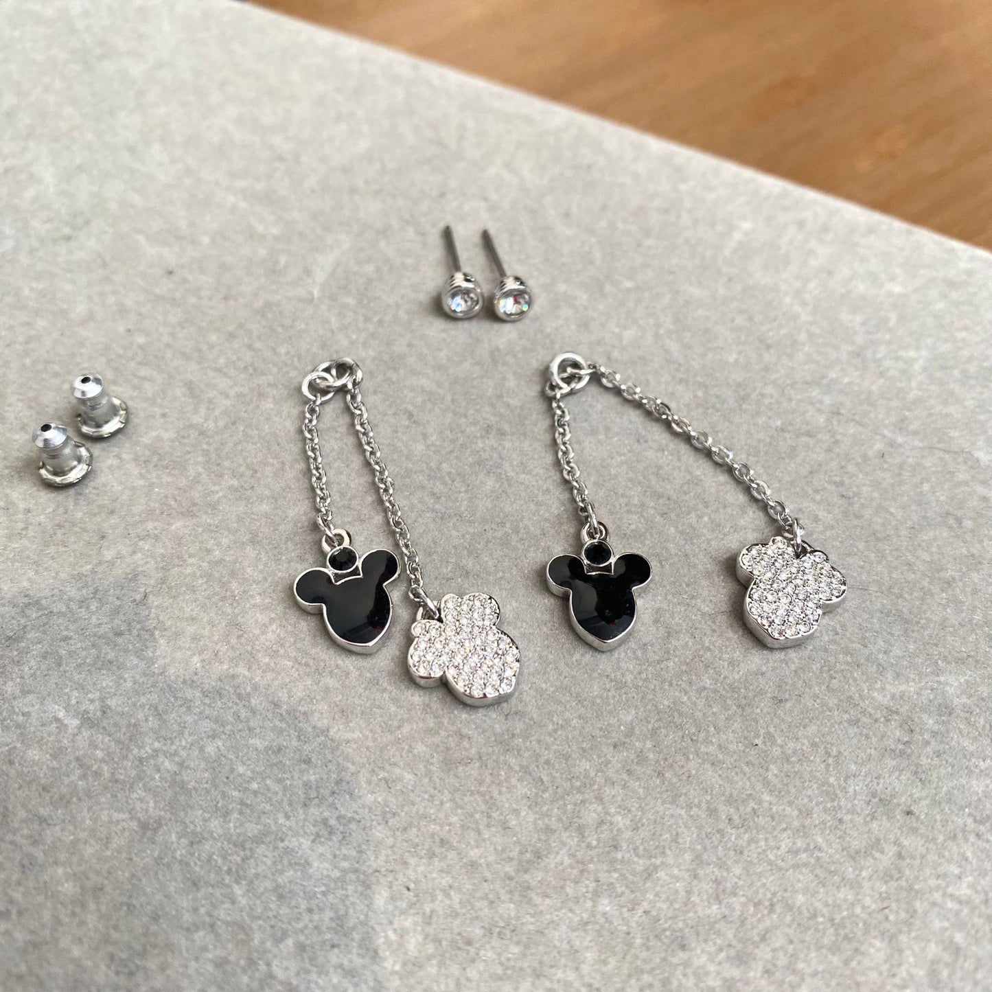 Swarovski 米奇耳環 有盒