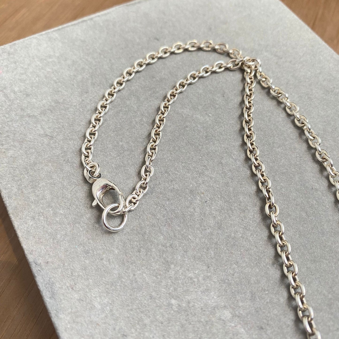 GUCCI 925純銀頸鏈 有盒有塵袋