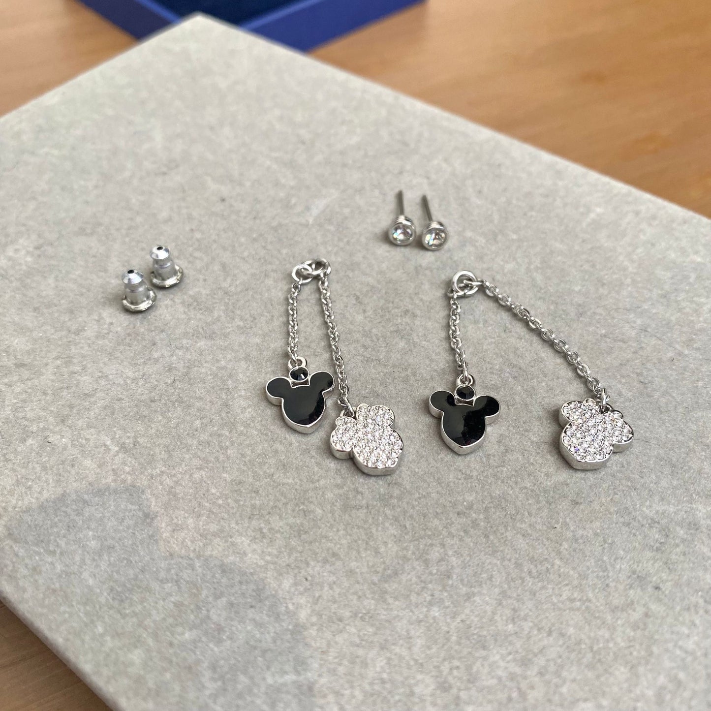 Swarovski 米奇耳環 有盒