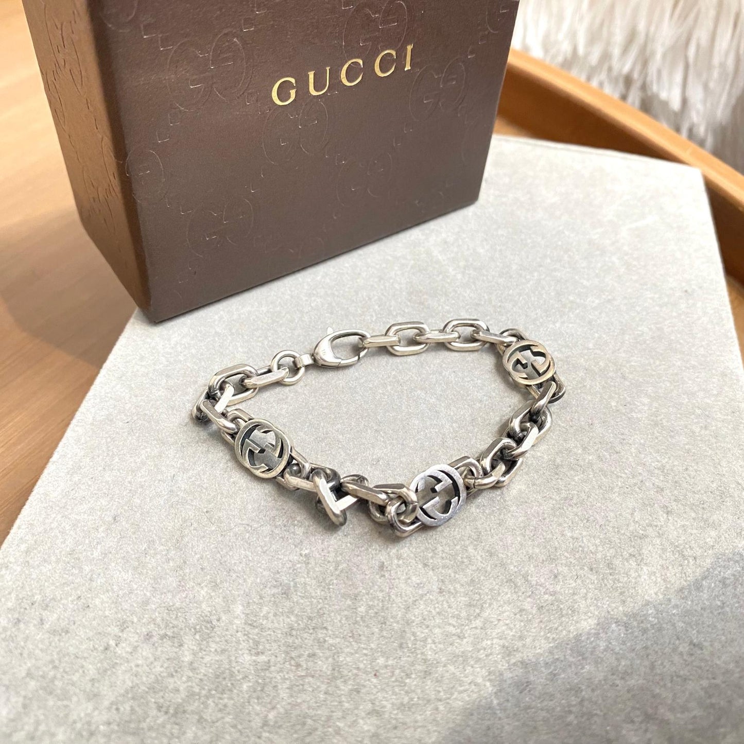 Gucci 925純銀手鏈