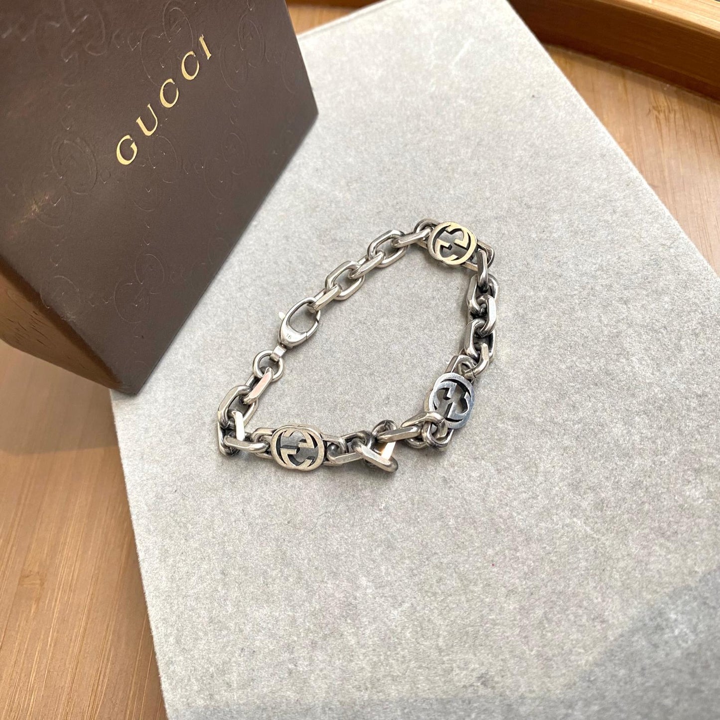 Gucci 925純銀手鏈