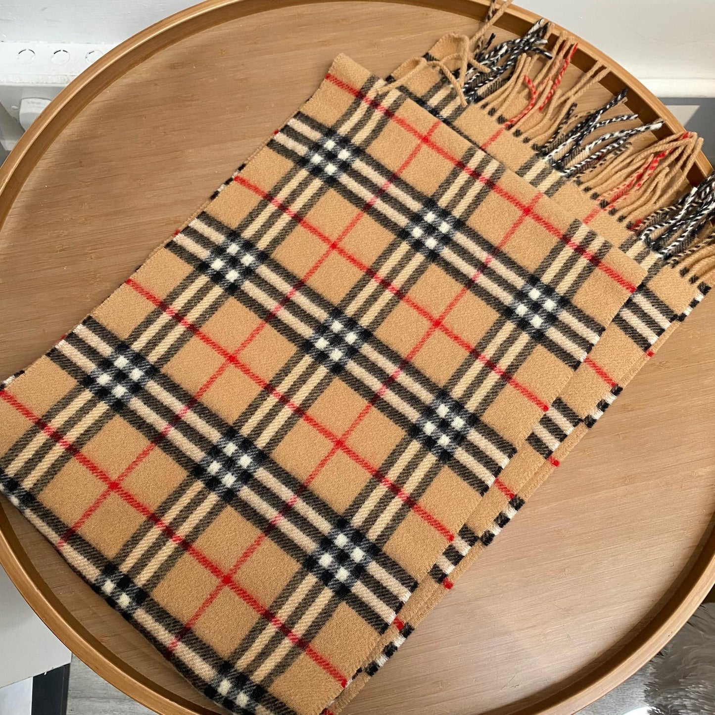 Burberry 100%Wool 頸巾