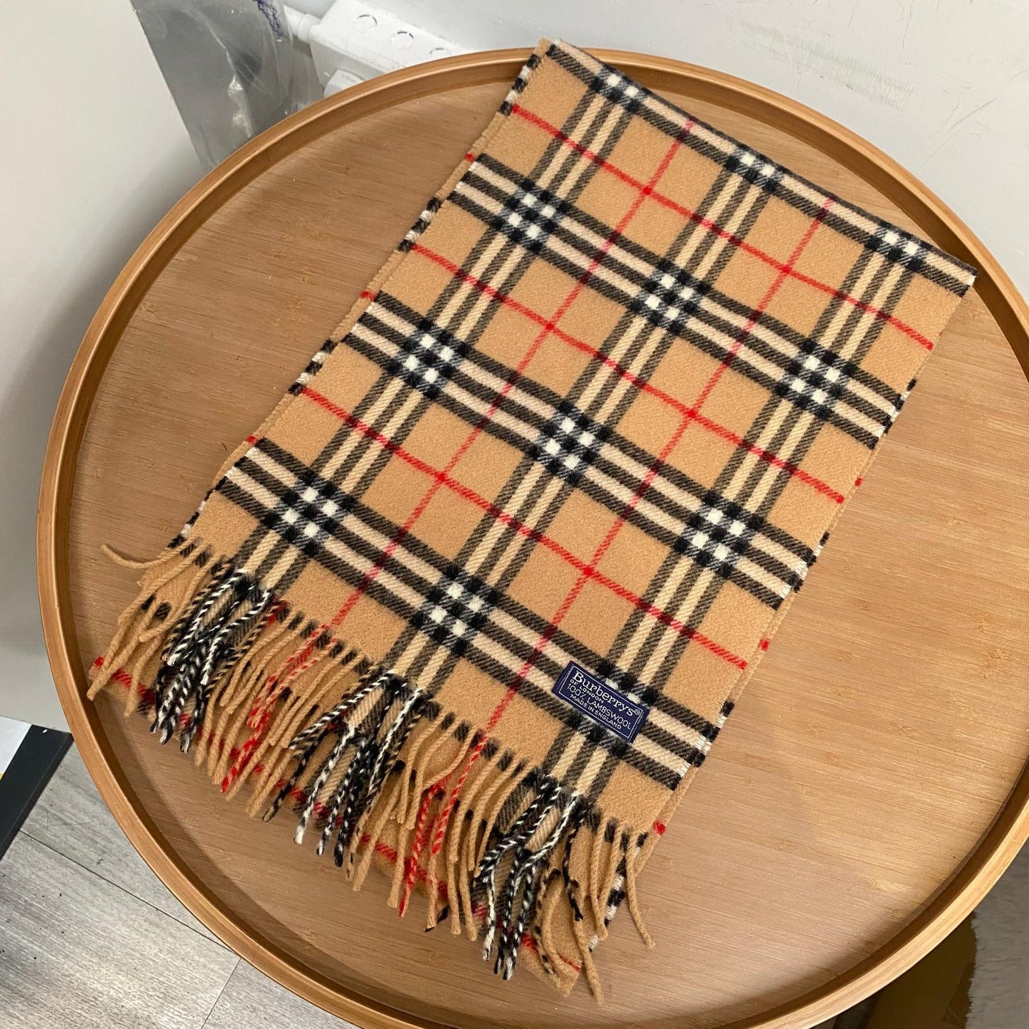 Burberry 100%Wool 頸巾