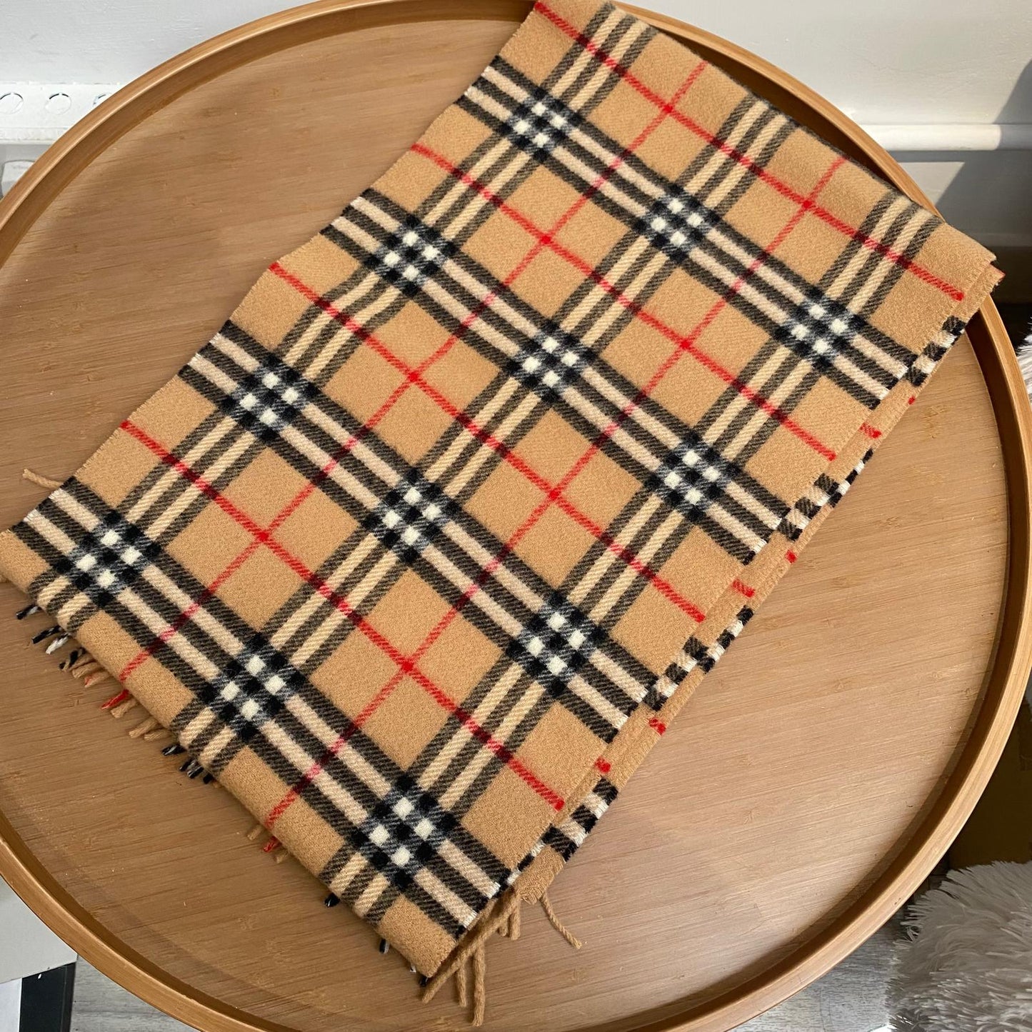 Burberry 100%Wool 頸巾
